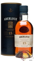Aberlour „ Double cask matured ” aged 15 years single malt Speyside whisky 43% vol.  1.00 l