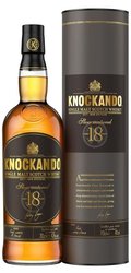 Knockando aget 18years Speyside single malt whisky 43% vol.  0.70 l