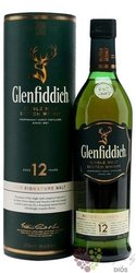 Glenfiddich  Signature  aged 12 years single malt Speyside whisky 40% vol.   1.00 l