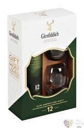 Glenfiddich  Signature  2glass pack aged 12 years single malt Speyside whisky40% vol.  0.70 l