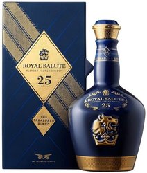 Chivas Regal Royal Salute  Treasured blend  aged 25 years Scotch whisky  40% vol.  0.70 l