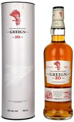 Greign aged 20 years single grain Scotch whisky  40% vol.  0.70 l