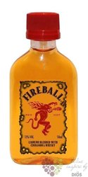 Fireball cinamon &amp; Canadian whisky liqueur by Seagrams  0.05 l