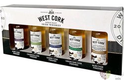 West Cork  Tasting set  Irish whiskey 43% vol.  5x0.05 l