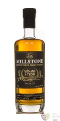 Millstone  Menage a Trois no.3  Dutch three grain whisky Zuidam 46% vol.   0.70 l
