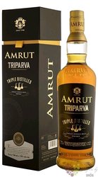Amrut  Triparva  triple distilled single malt Indian whisky 50% vol.  0.70 l