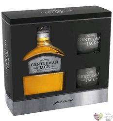 Jack Daniels  Gentleman Jack  glass set rare Tennessee whiskey 40% vol.  0.70 l