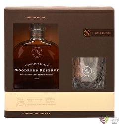 Woodford Reserve  Distillers select  glass set Kentucky straigth bourbon 43.2% vol.  0.70 l