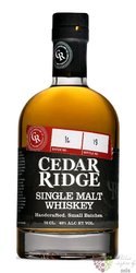 Cedar Ridge Iowa single malt whiskey 40% vol.  0.70 l