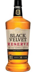 Black Velvet  Reserve  aged 10 years premium Canadian whisky 40% vol.  1.00 l