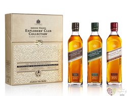 Johnnie Walker Explorers club collection  the Family  blended Scotch whisky 40%vol.  3x0.20 l