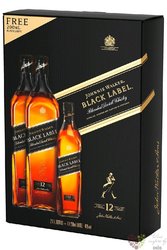 Johnnie Walker  Black label  gift set premium Scotch whisky 40% vol.  2x1.00 l