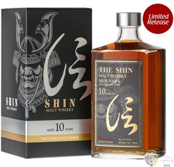the Shin Mizunara wood aged 10 years pure malt Japan whisky by Shinobu 48% vol.  0.70 l