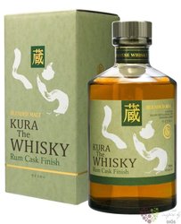 Kura  Rum cask finish  blended malt Japanese whisky by Helios 40% vol. 0.70 l